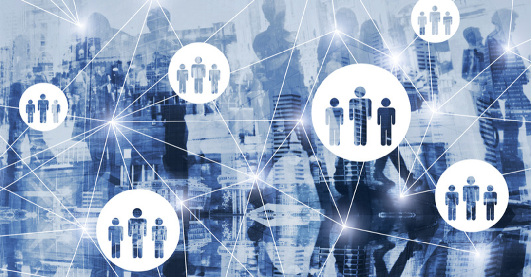 Agile HR represented by a set of teams linked to each other