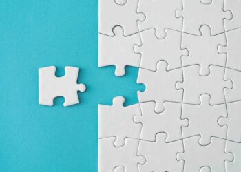 A puzzle piece detaches from the rest